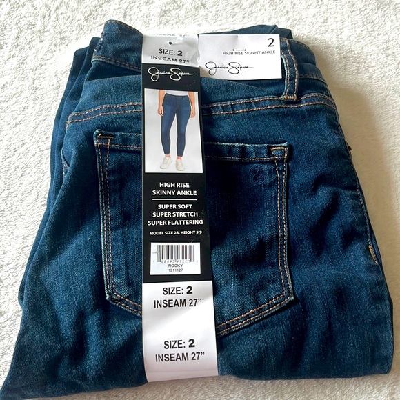 Jessica Simpson Womens High Rise Skinny Ankle - Picture 4 of 9